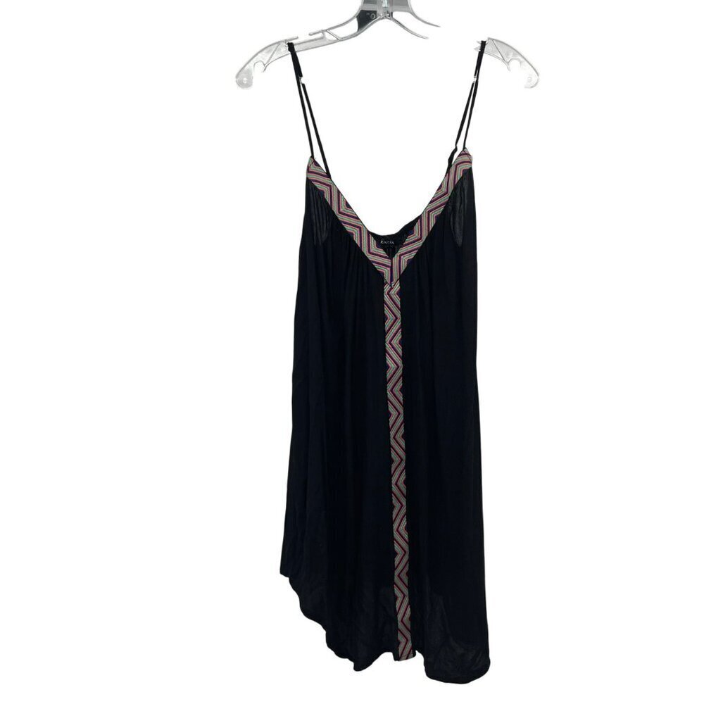 Raviya Womens Shift Dress Sleeveless Black/Multi Size Large